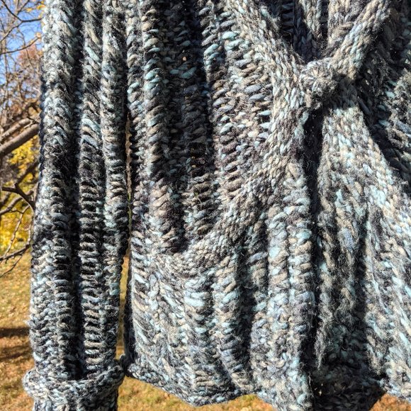 Anthropologie Hand Knit By Dollie Foehn Wool Cardigan - Picture 14 of 14